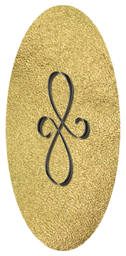 DG5000-601-BK-SH-GD Black Scroll Shimmer Gold